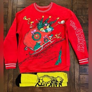 The Grinch Christmas Sweatshirt and Sock Set